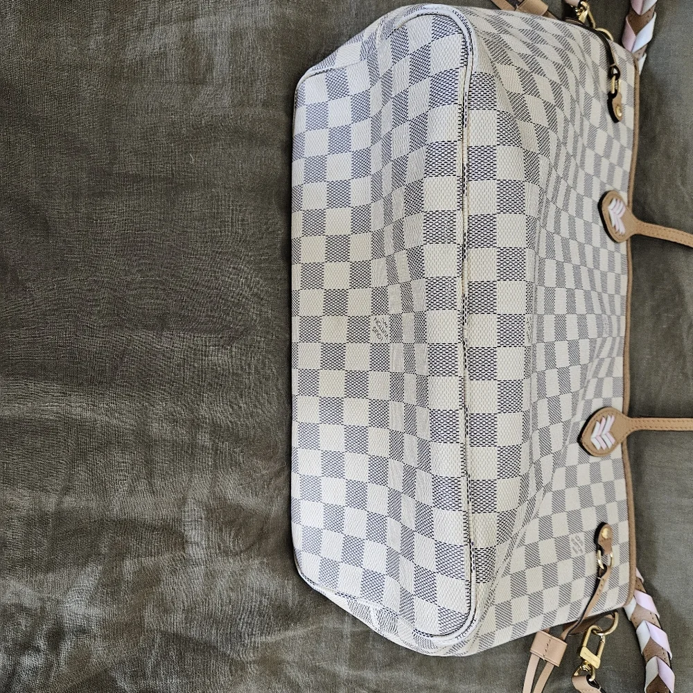 Damier Azur Braided Neverfull MM - Picture 9 of 13